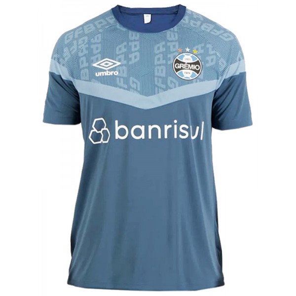 Gremio training jersey pre-match soccer kit men's blue sportswear football tops sport shirt 2023-2024